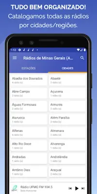 Rádios de Minas Gerais (AM/FM) android App screenshot 1